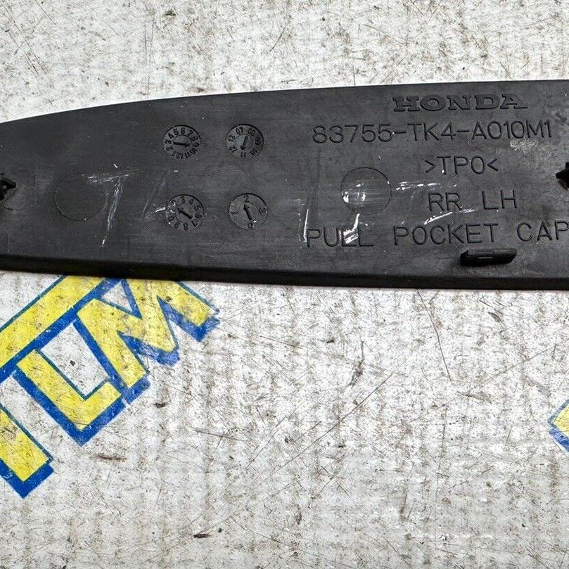 09-14 Acura TL REAR Door Handle Screw Cover Rubber 2010 2011 2012 2013 2014 OEM