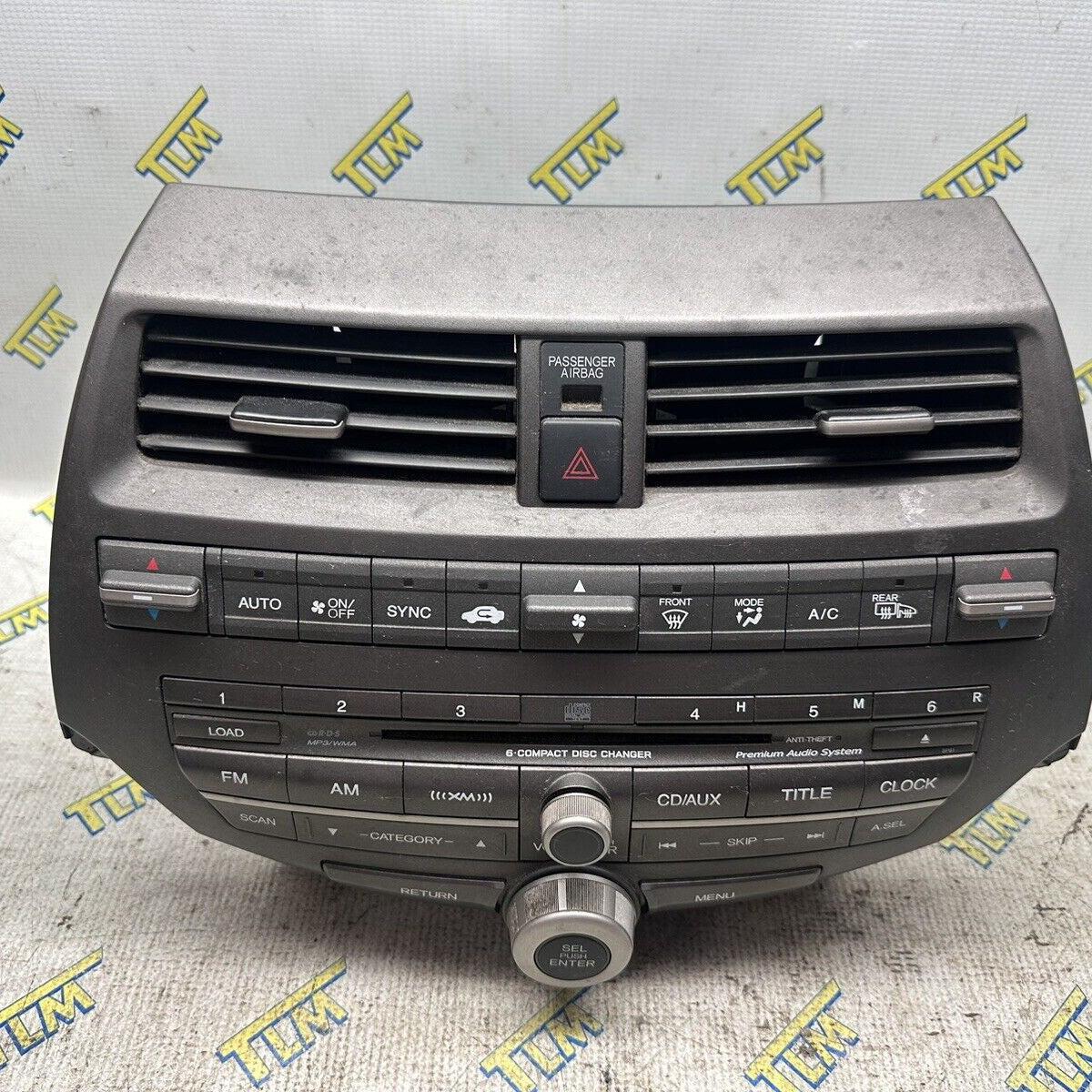 2012 Honda Accord Radio Stereo Climate Menu CD Audio Head Receiver 2012 12 OEM