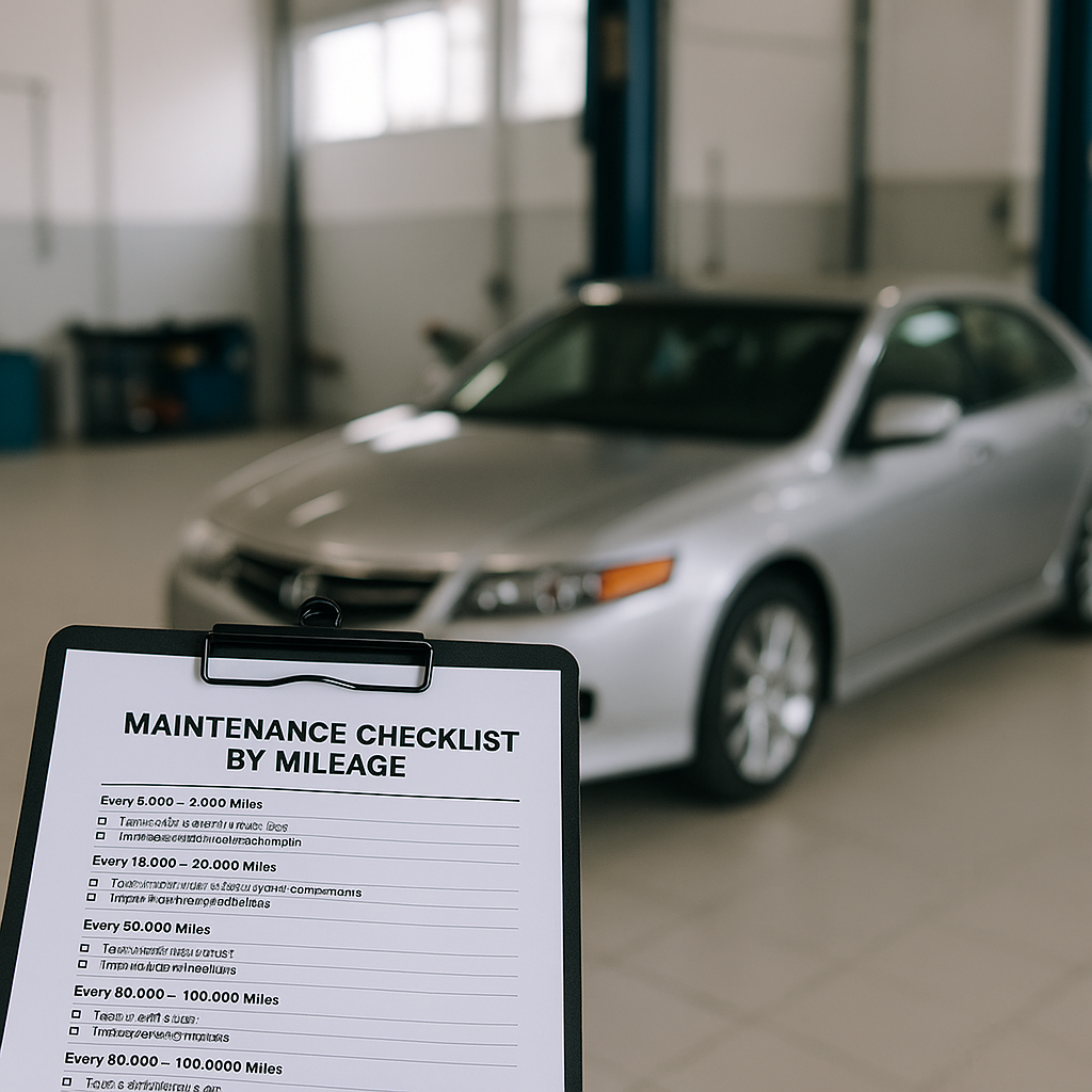 Maintenance Checklist by Mileage