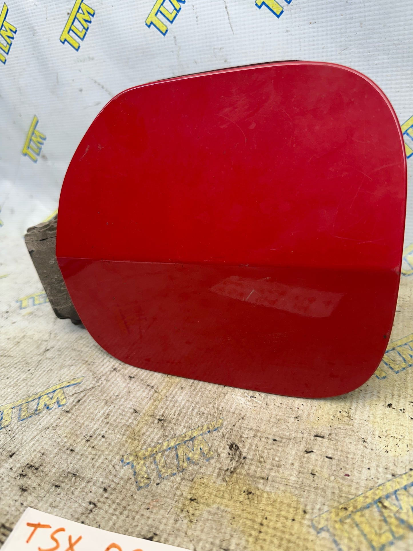 09-14 Acura TSX Fuel Gas Cap Cover Lid with Housing 2010 2011 2012 2013 Red OEM