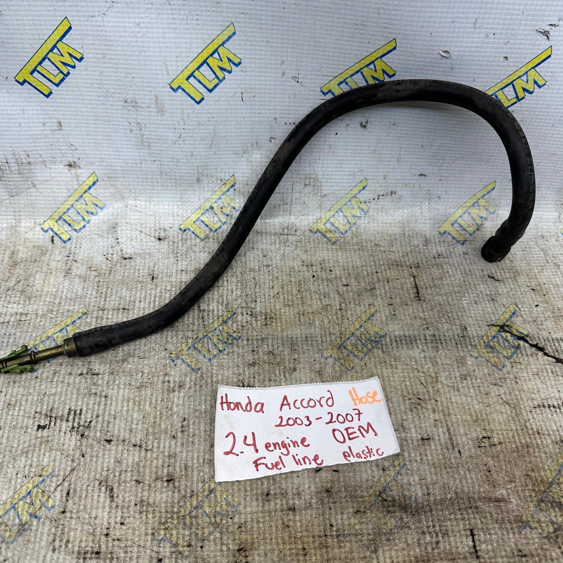 03-07 Honda Accord Fuel Feed Hose Line Firewall Tube GAS Automatic 04 05 06 OEM
