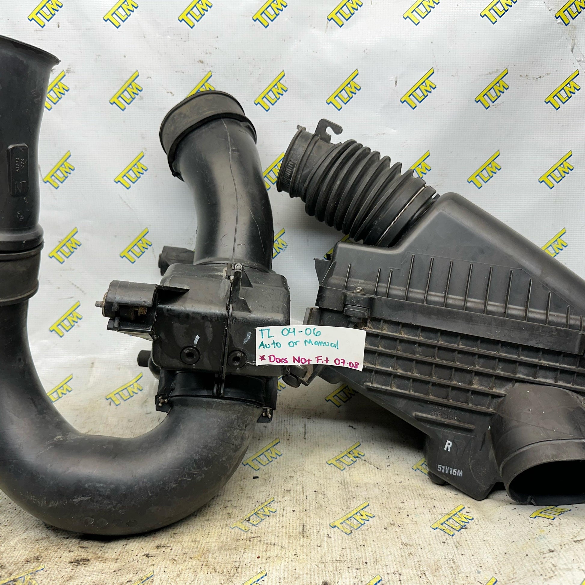 04 05 06 Acura TL Engine Air Intake Cleaner Filter Box Housing Hoses 2004 2005 2006 OEM