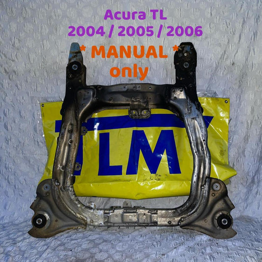 04-06 Acura TL Engine Subframe *MANUAL* MT Crossmember Cradle 2005 OEM