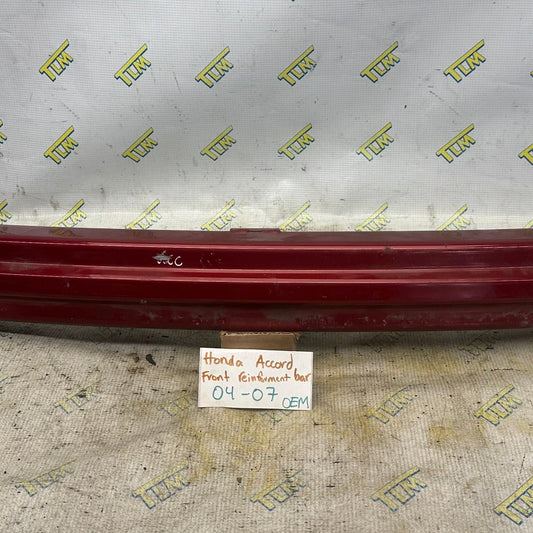 04-07 Honda Accord Front Bumper Reinforcement Bar 2004 2005 2006 07 Crash OEM
