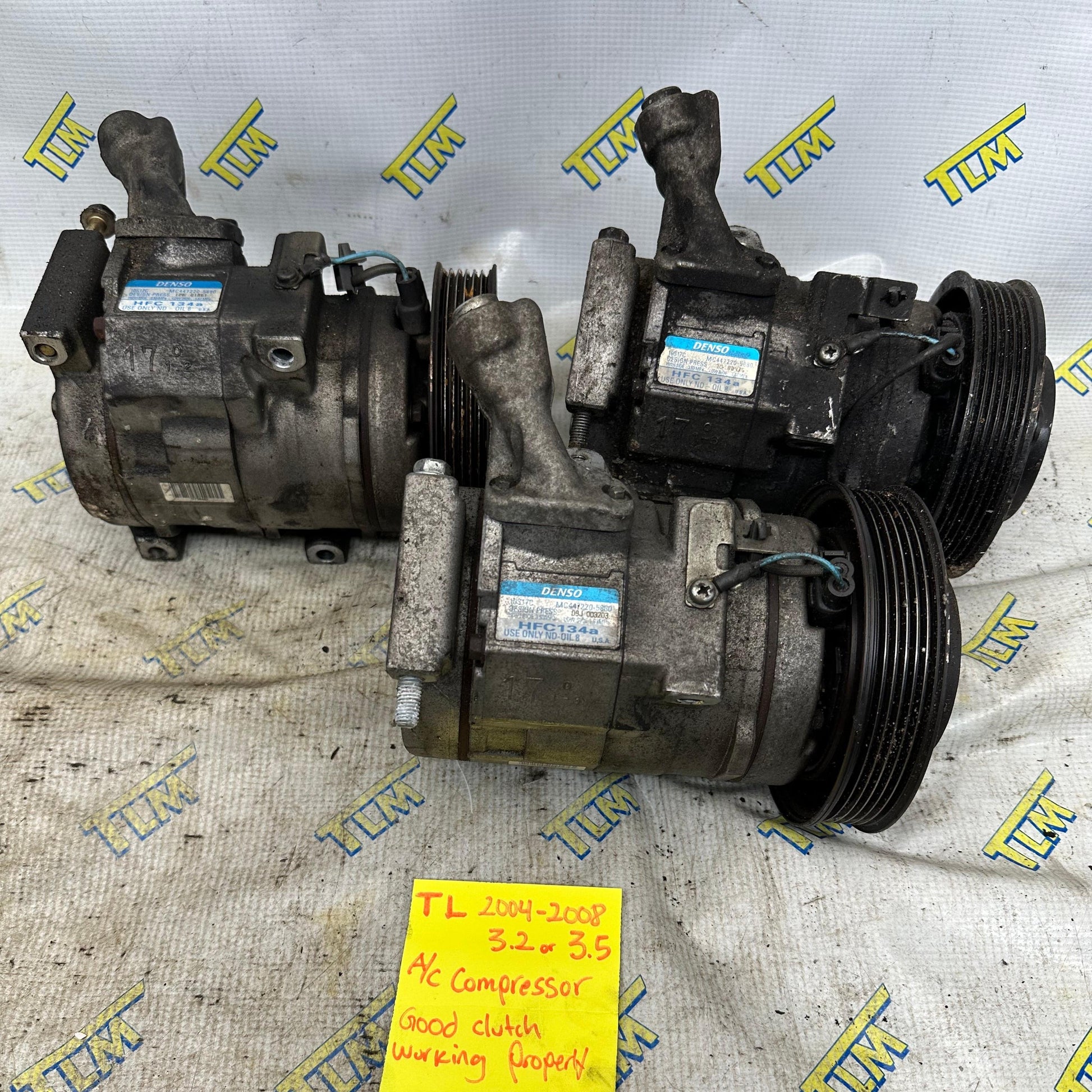 04-08 Acura TL AC Compressor 3.2 / 3.5 Good Clutch 05 06 07 Air Condition OEM