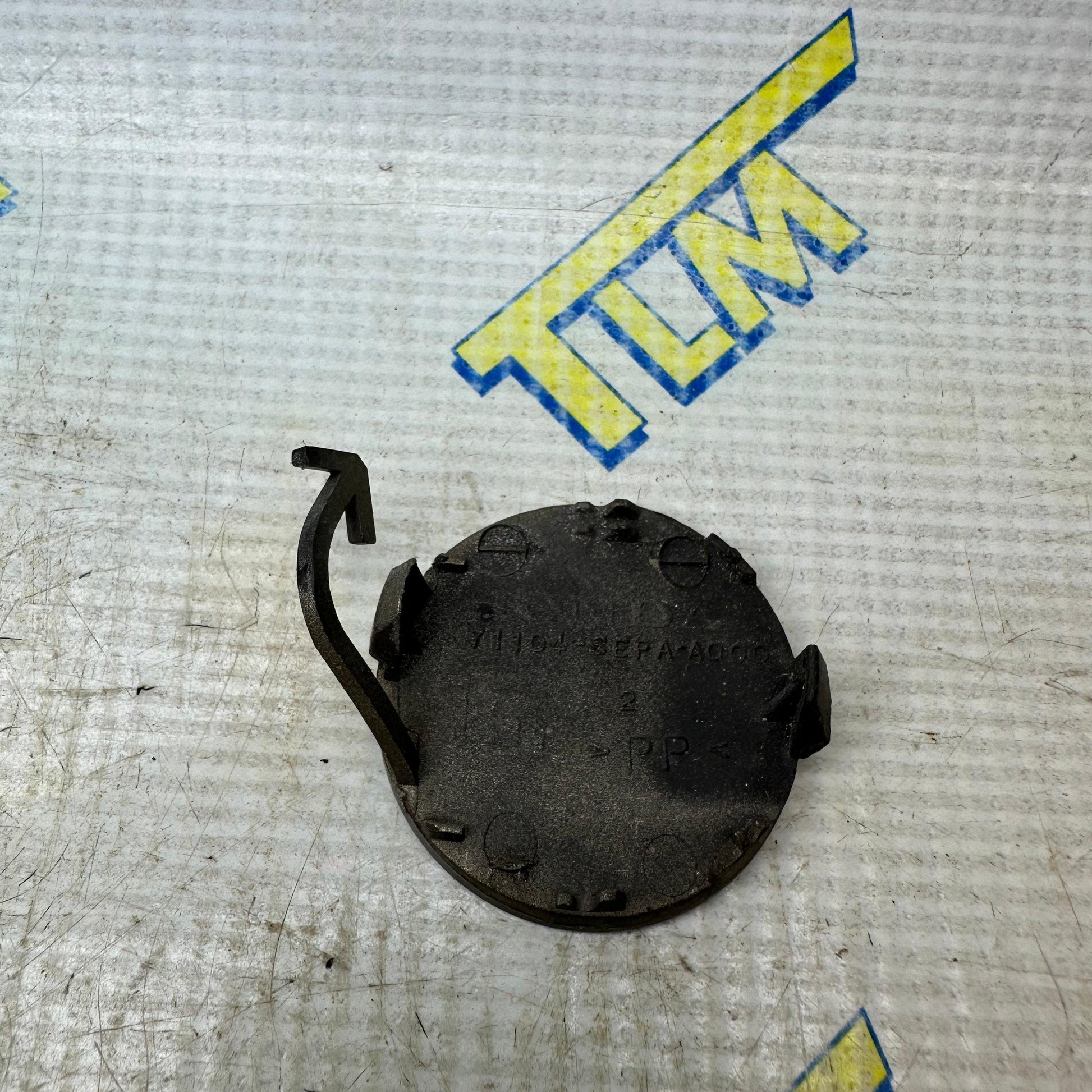 04-08 Acura TL Bumper Tow Hook & License Plate Cover Caps BLUE 05 06 07 08 OEM