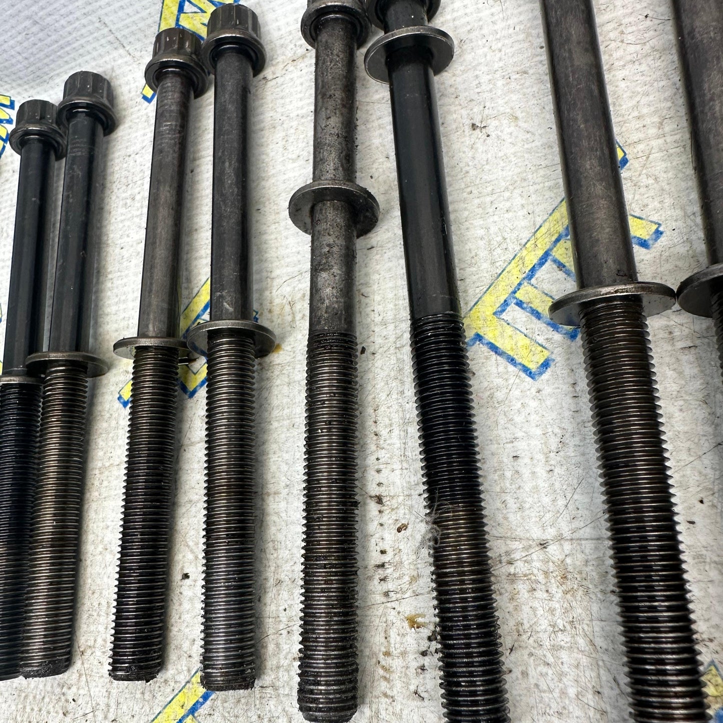 04-08 Acura TL Cylinder Head Bolts 16 Pieces J32A3 3.2 Engine 14mm 05 06 07 OEM