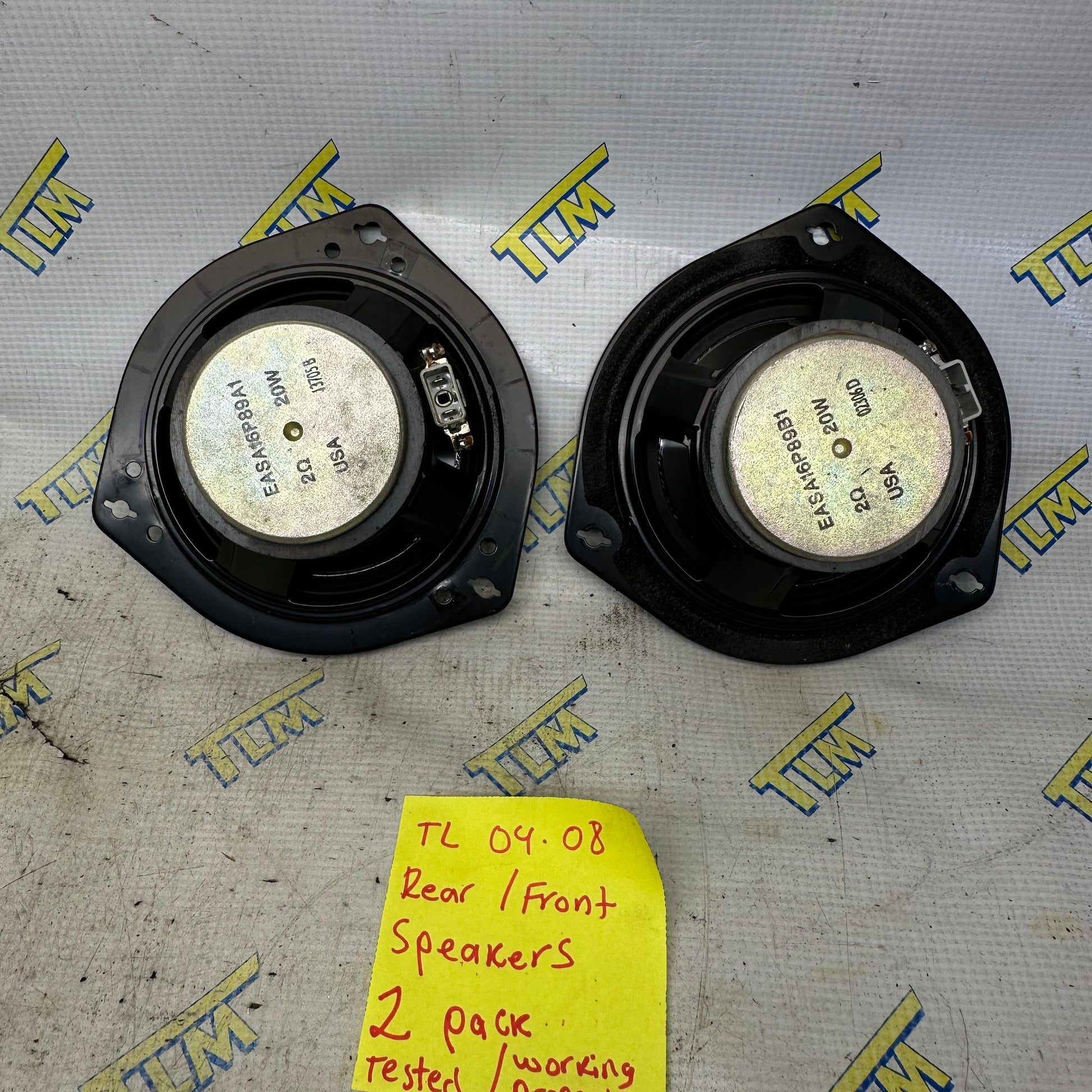 04-08 Acura TL Door Speaker Audio RIGHT or LEFT Set 2004 2005 2006 2007 2008 OEM