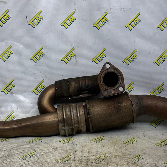 04-08 Acura TL Exhaust Down J Pipe Y Flex Pipe 3.2 base 3.5 TYPE S 05 06 07 OEM