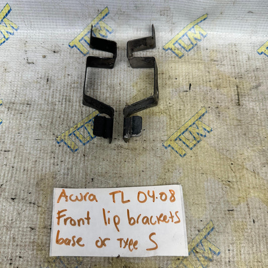 04-08 Acura TL FRONT Bumper Lip Brackets Metal TYPE S or base 05 06 07 OEM