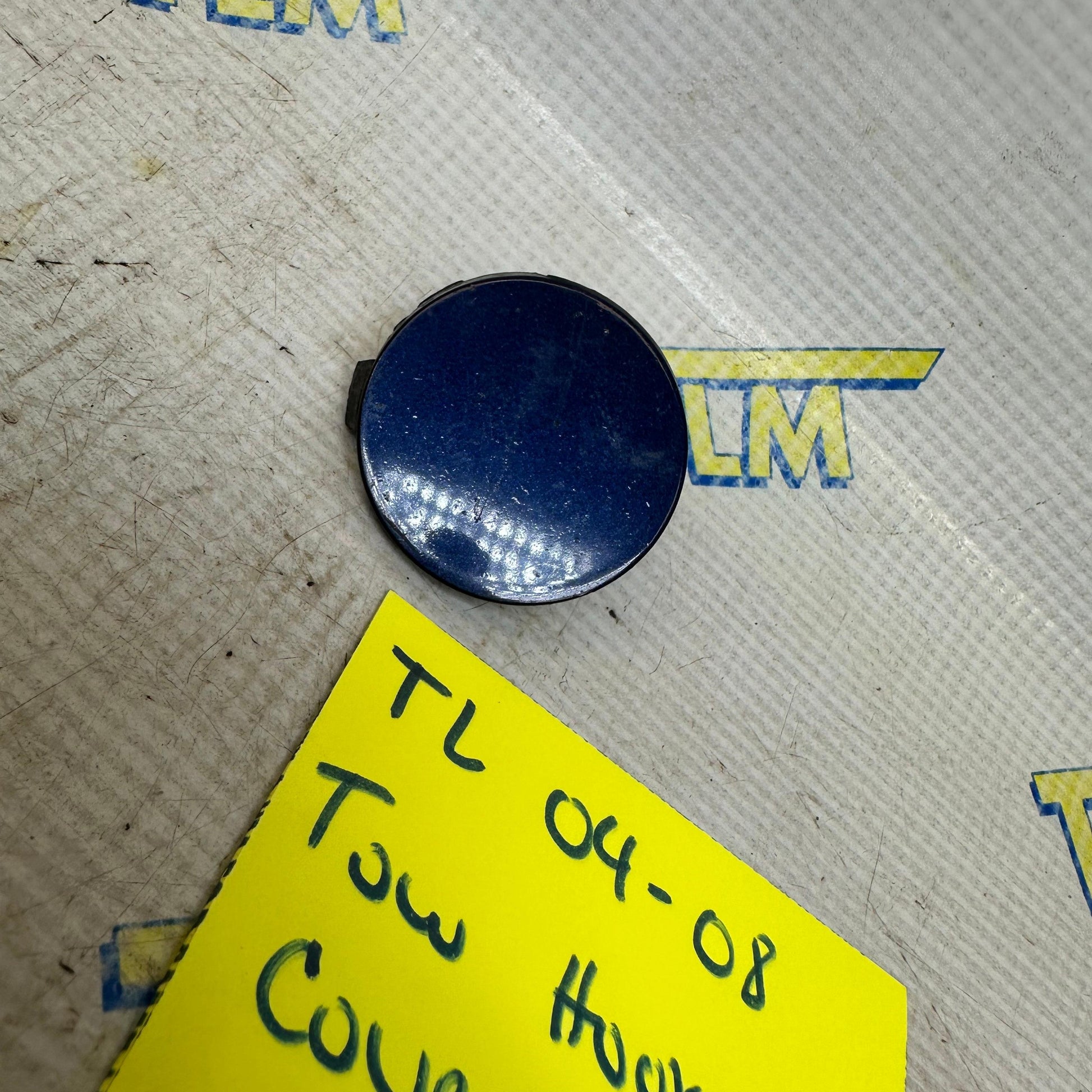 04-08 Acura TL Front Bumper Tow Hook BLUE 05 06 07 08 Cover Cap OEM