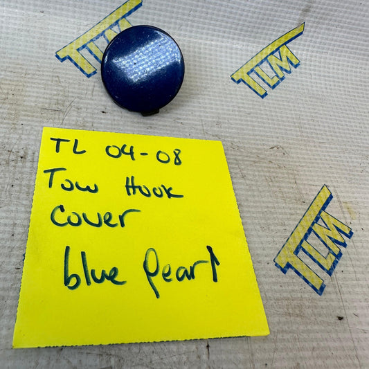 04-08 Acura TL Front Bumper Tow Hook BLUE 05 06 07 08 Cover Cap OEM