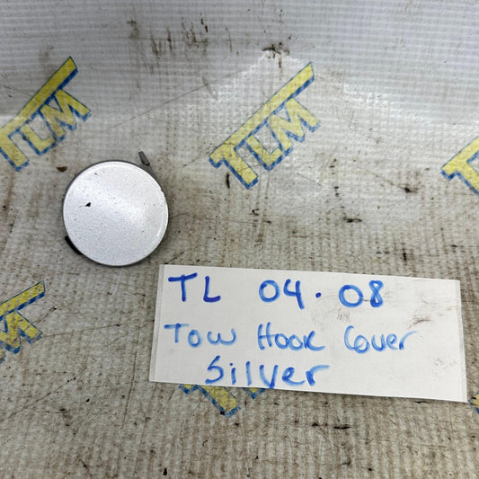 04-08 Acura TL Front Bumper Tow Hook Cover Cap SILVER 04 05 2006 2007 2008 OEM