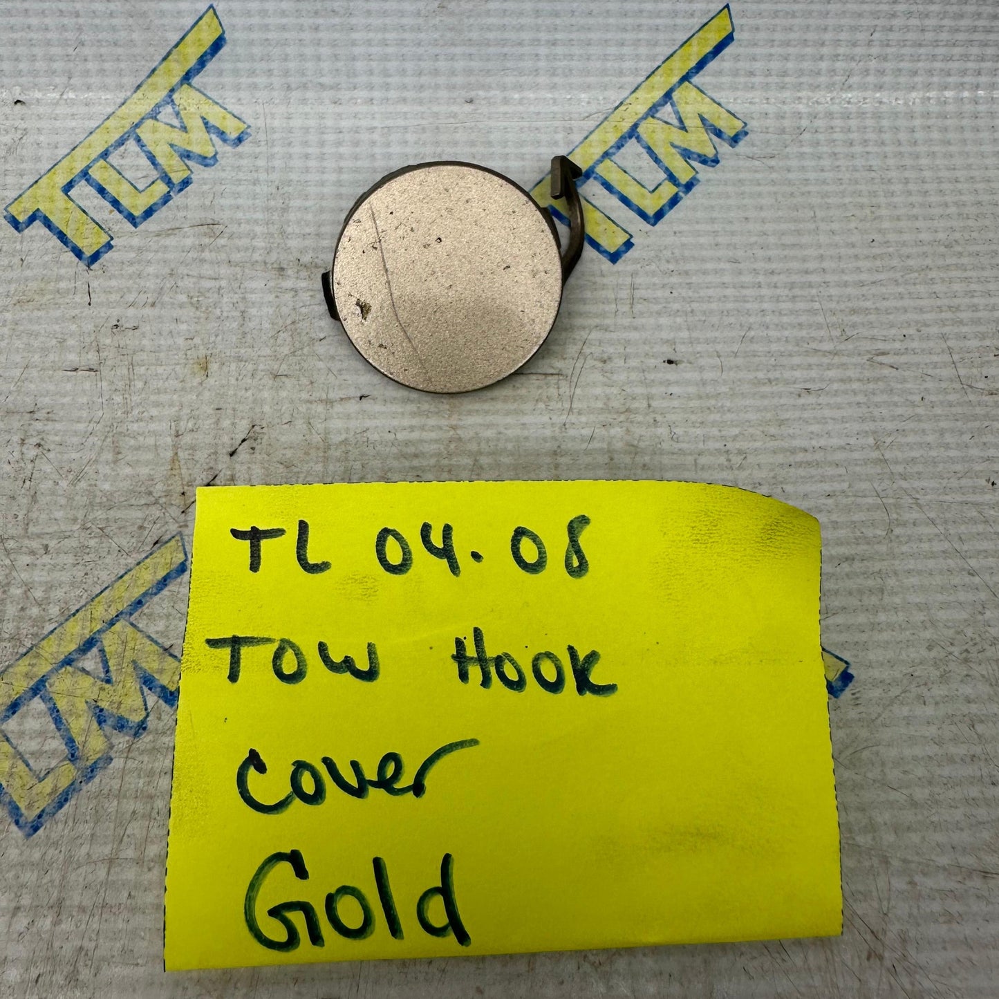 04-08 Acura TL Front Bumper Tow Hook GOLD 05 06 07 08 Cover Cap OEM