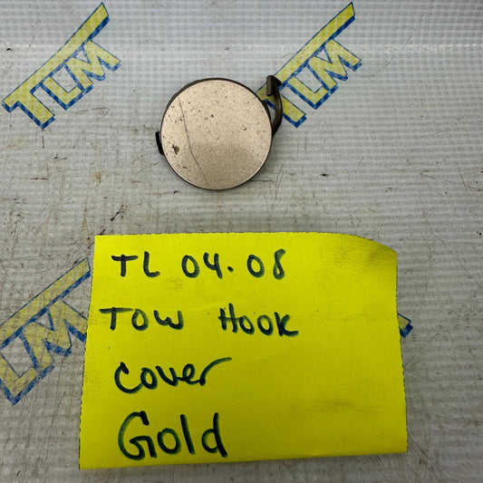 04-08 Acura TL Front Bumper Tow Hook GOLD 05 06 07 08 Cover Cap OEM
