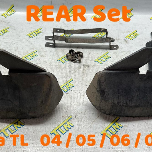 04-08 Acura TL Mud Flaps REAR Set Left Driver / Right Passenger 05 06 07 08 OEM