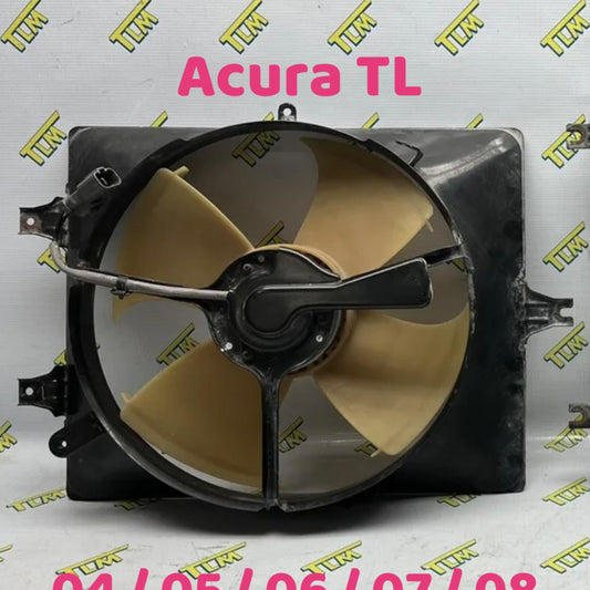 04-08 Acura TL Radiator Fan Cooling Fan RIGHT PASSENGER 2004 2005 2006 2007 OEM
