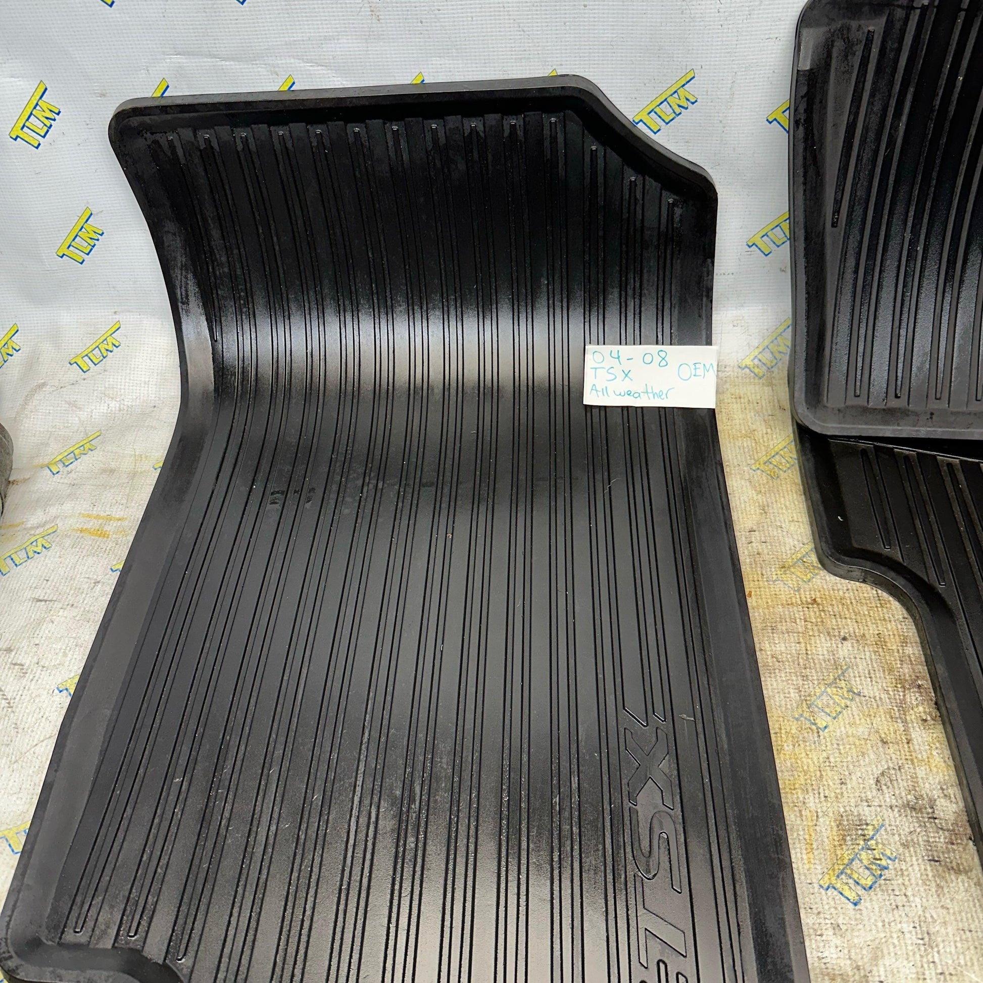 04-08 Acura TSX All Weather Mats Liner Rubber 2004 2005 2006 2007 Interior OEM