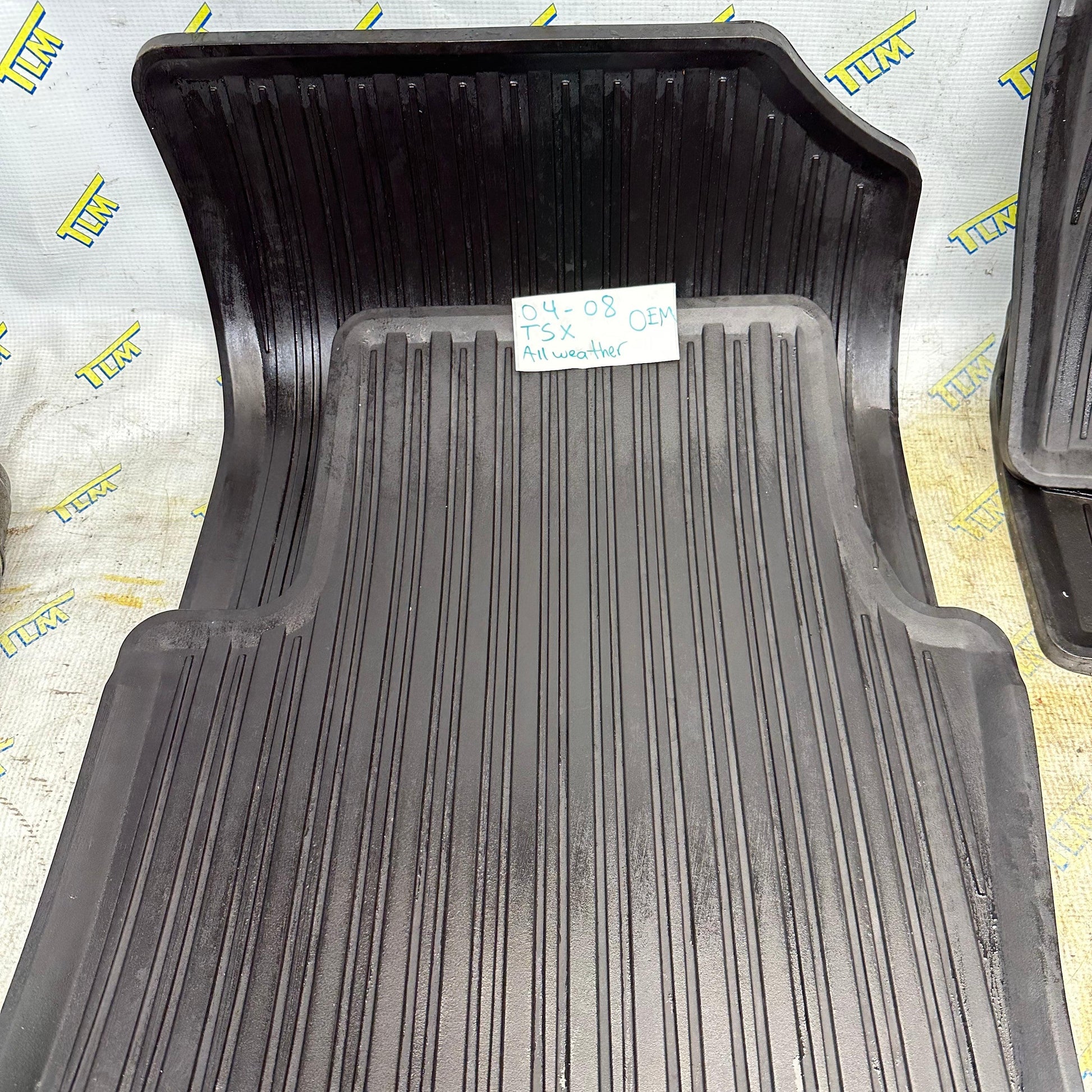 04-08 Acura TSX All Weather Mats Liner Rubber 2004 2005 2006 2007 Interior OEM