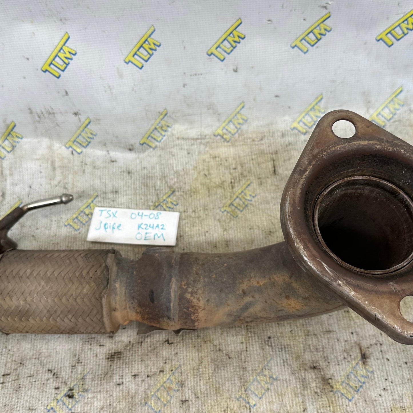04-08 Acura TSX Exhaust Down J Pipe K24A2 Flex Pipe 2004 05 06 07 2008 OEM