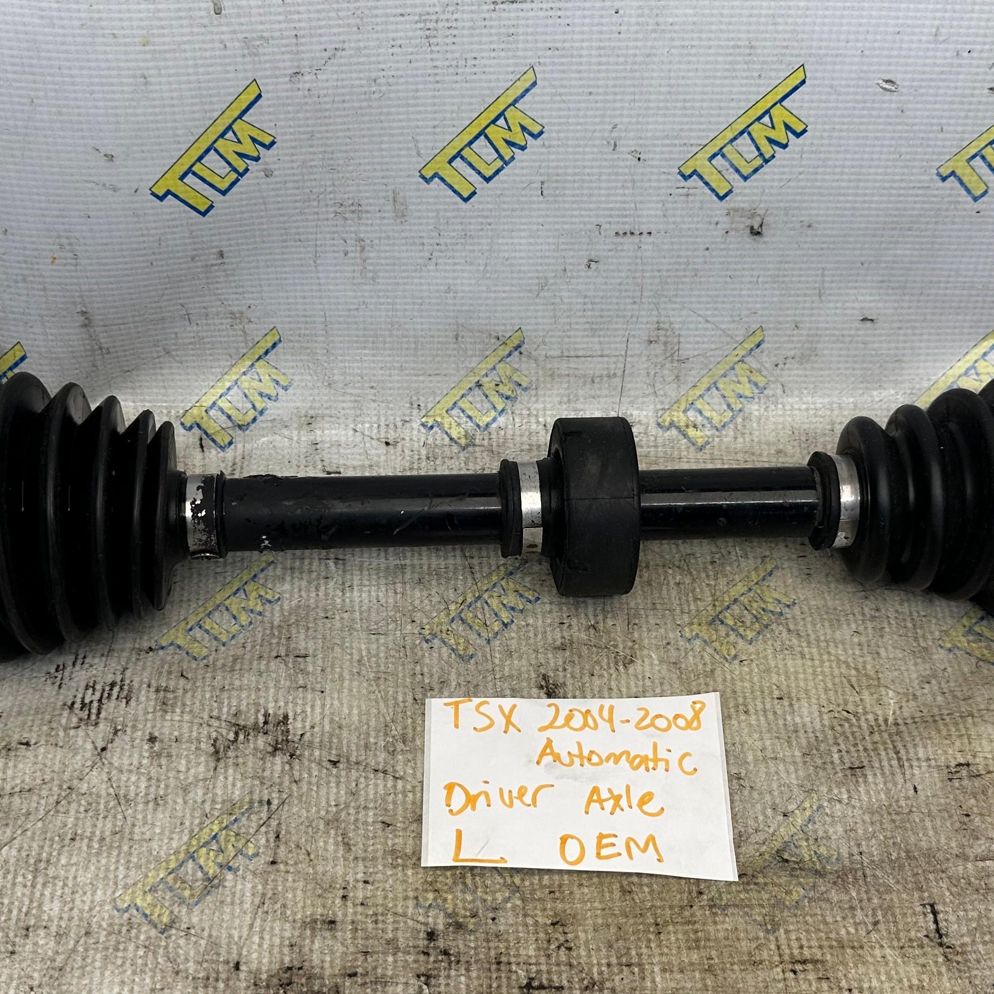 04-08 Acura TSX Front Axle *automatic* DRIVER LEFT Shaft 05 06 07 OEM