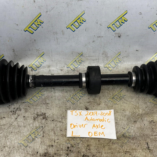 04-08 Acura TSX Front Axle *automatic* DRIVER LEFT Shaft 05 06 07 OEM