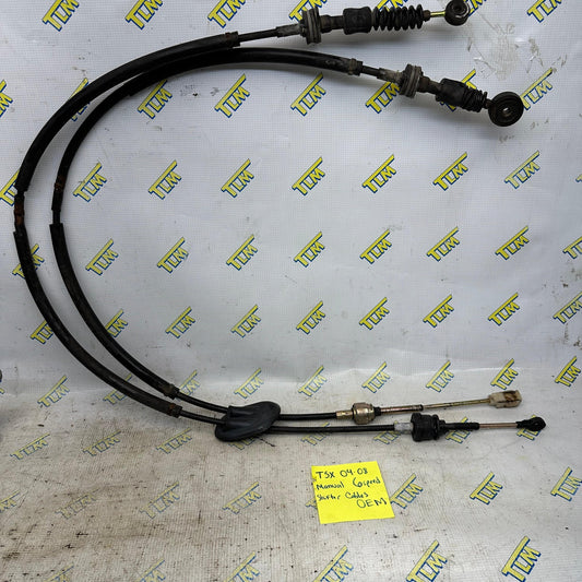 04-08 Acura TSX MANUAL Transmission Shifter Cables 6 Speed 2005 06 07 Shift OEM