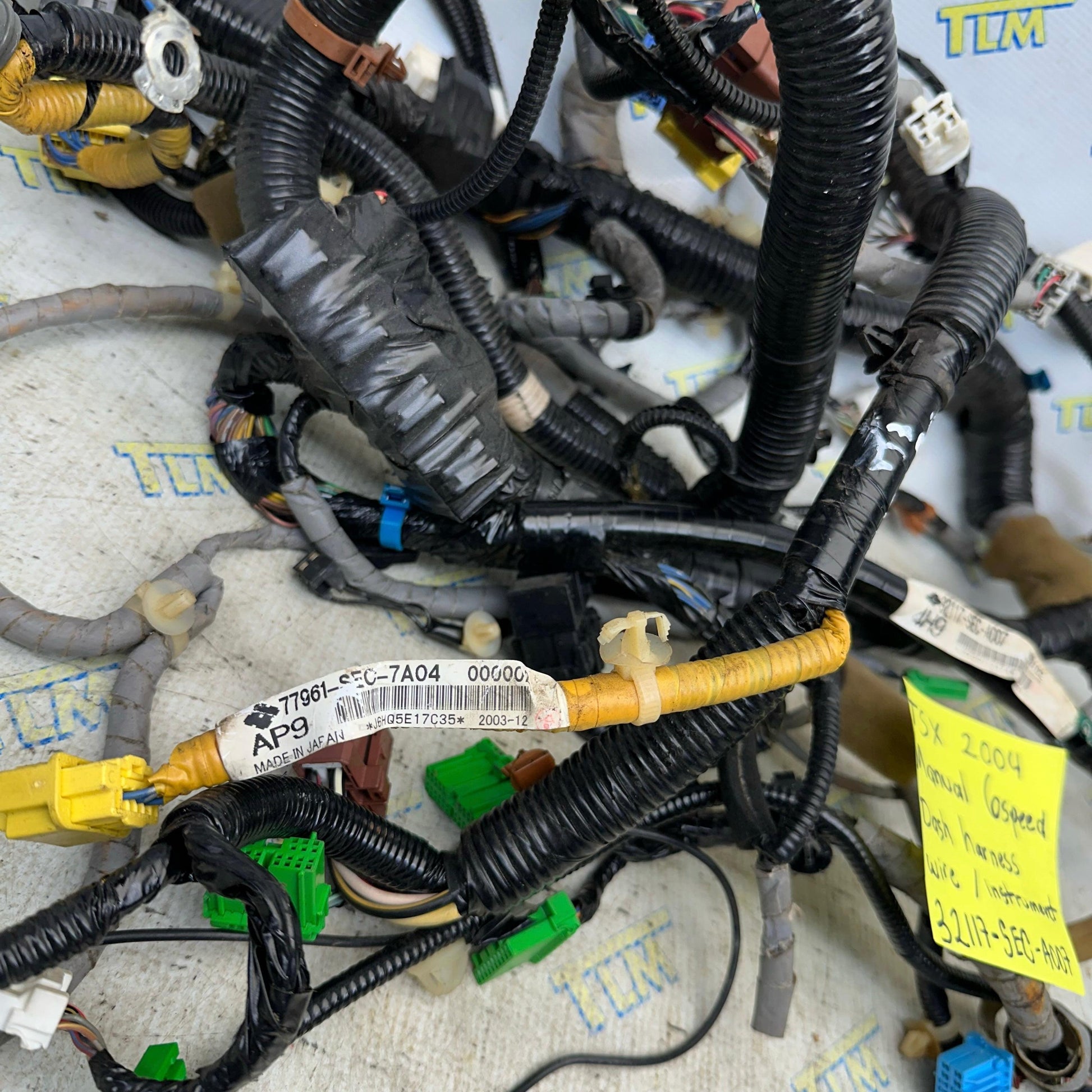 04 Acura TSX Dash Harness *MANUAL* Wire 32117 Instrument 6 Speed M/T 2004 OEM