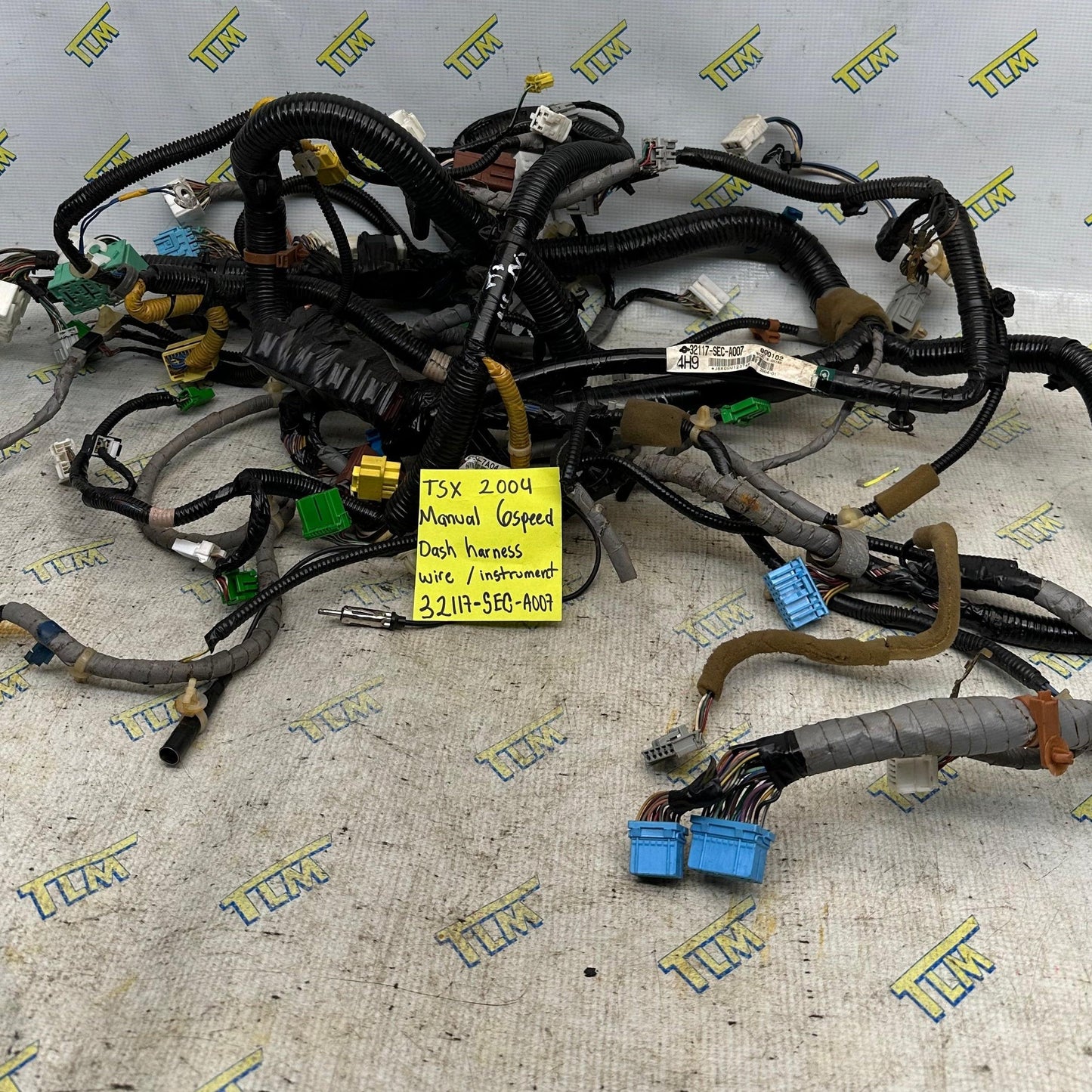 04 Acura TSX Dash Harness *MANUAL* Wire 32117 Instrument 6 Speed M/T 2004 OEM