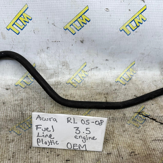 05-08 Acura RL 3.5 Fuel Feed Hose Line Firewall GAS Automatic Plastic 06 07 OEM