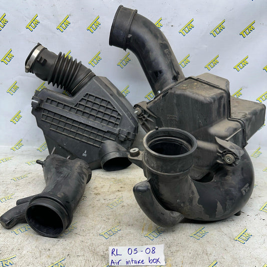 05-08 Acura RL Engine Air Intake Cleaner Filter Box Housing Hoses 06 07 OEM
