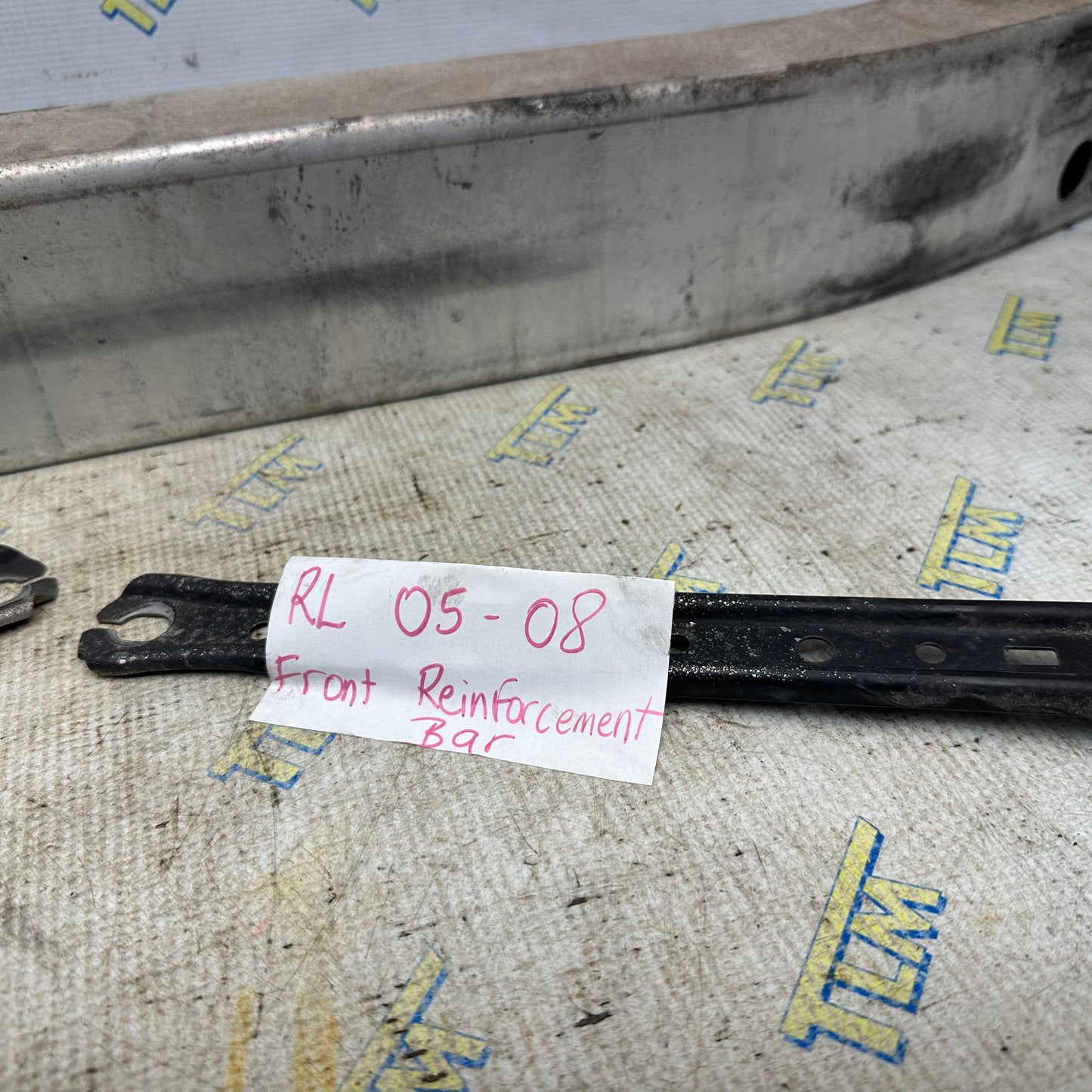 05-08 Acura RL Front Bumper Reinforcement Bar & Bracket Supports 2006 2007 OEM