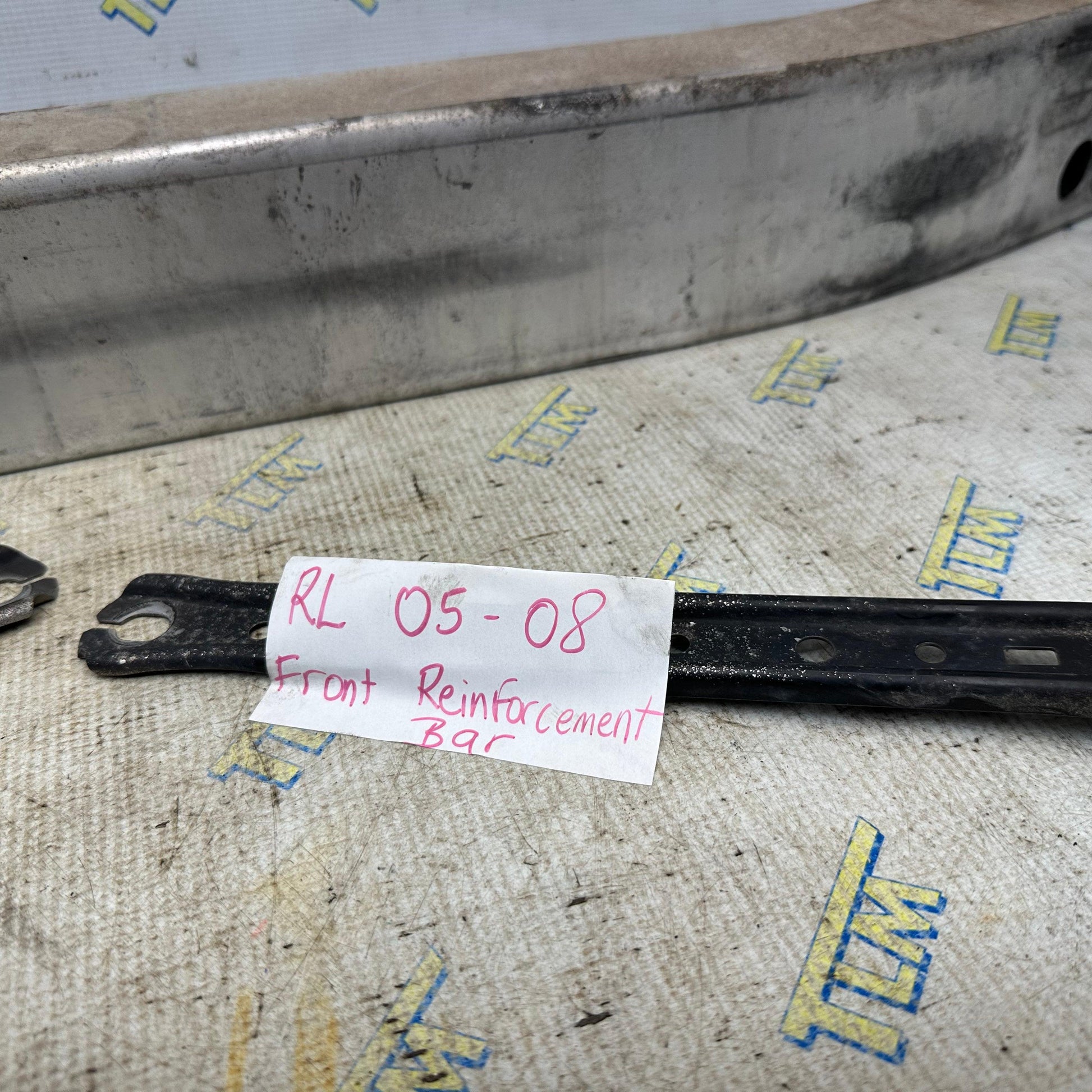 05-08 Acura RL Front Bumper Reinforcement Bar & Bracket Supports 2006 2007 OEM