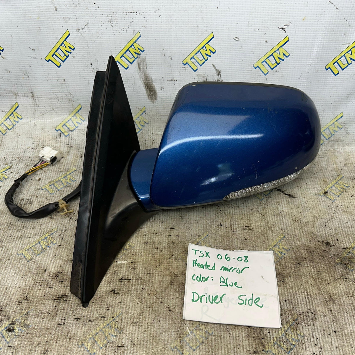 06 07 08 Acura TSX Door Rearview Mirror *blue* Driver Left Heated Light OEM