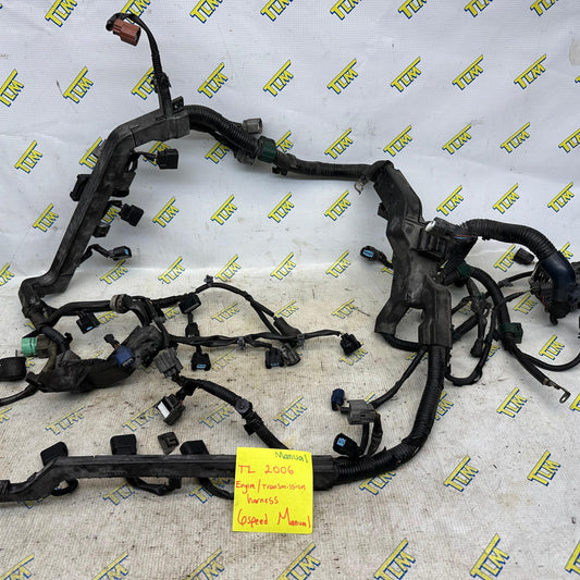 06 Acura TL Engine Transmission *MANUAL* Wire Harness 6 Speed M/T 2006 OEM