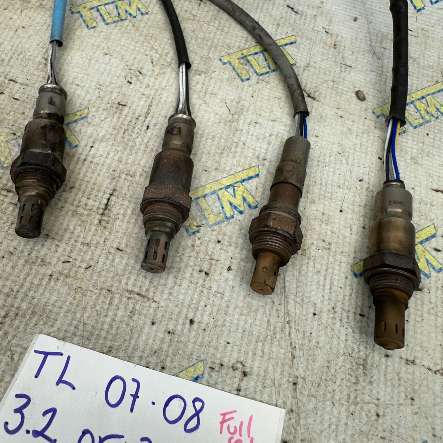 07 08 Acura TL 02 Sensors 3.2 or 3.5 FULL Set 2007 2008 OEM