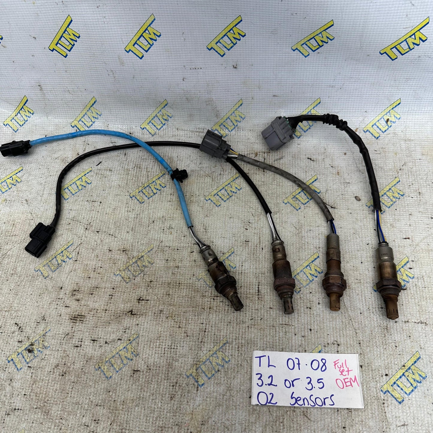 07 08 Acura TL 02 Sensors 3.2 or 3.5 FULL Set 2007 2008 OEM