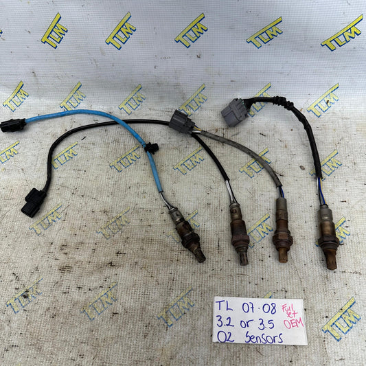 07 08 Acura TL 02 Sensors 3.2 or 3.5 FULL Set 2007 2008 OEM
