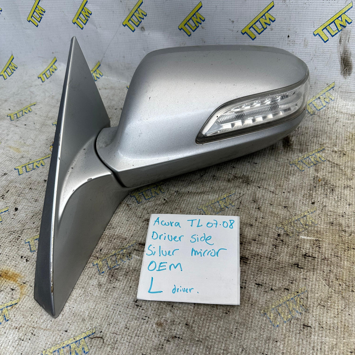 07 08 Acura TL TYPE S Door Rearview Mirror *silver* Driver Left Base OEM