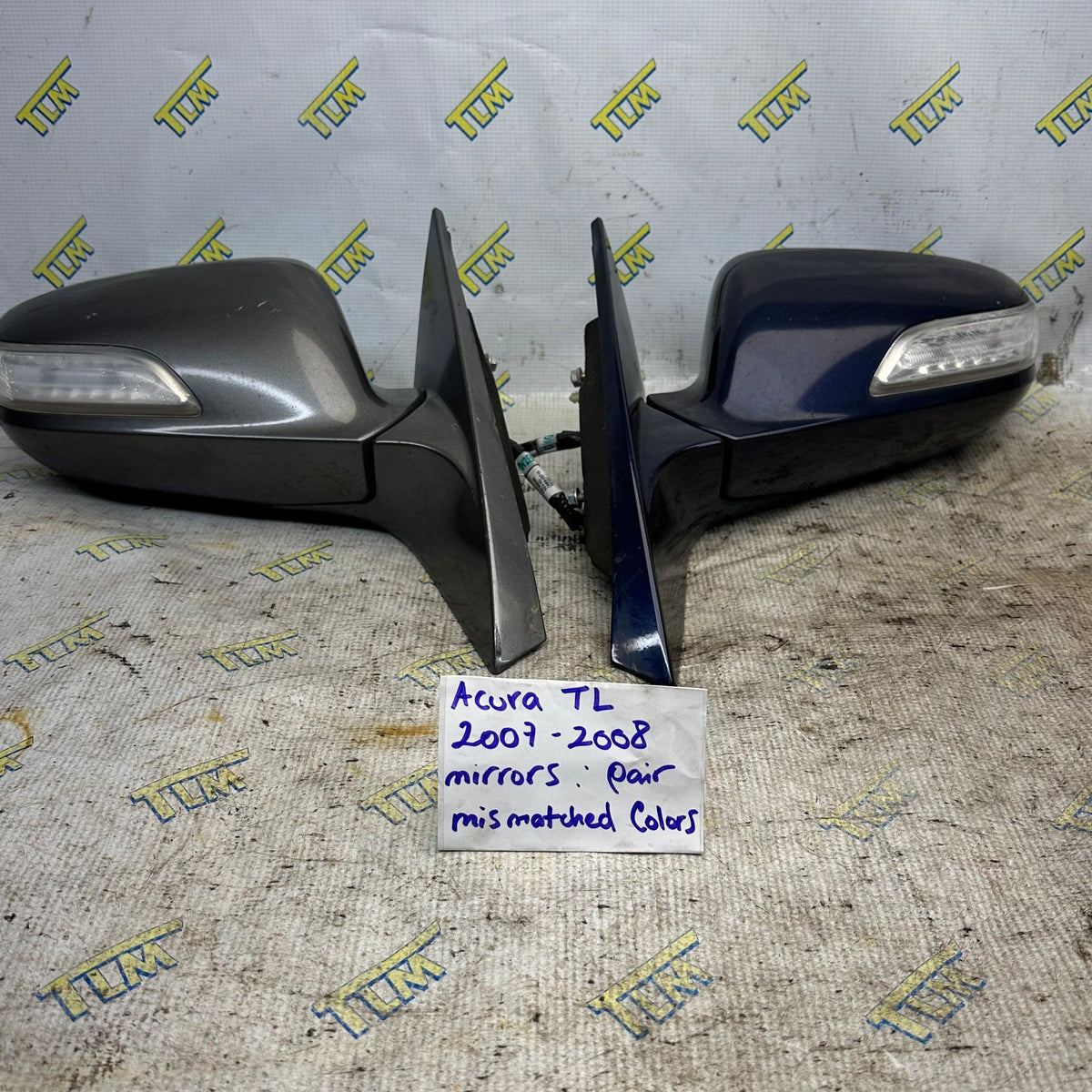 07 08 Acura TL TYPE S Side Door Rearview Mirror Set *MISMATCHED* Driver Passenger OEM