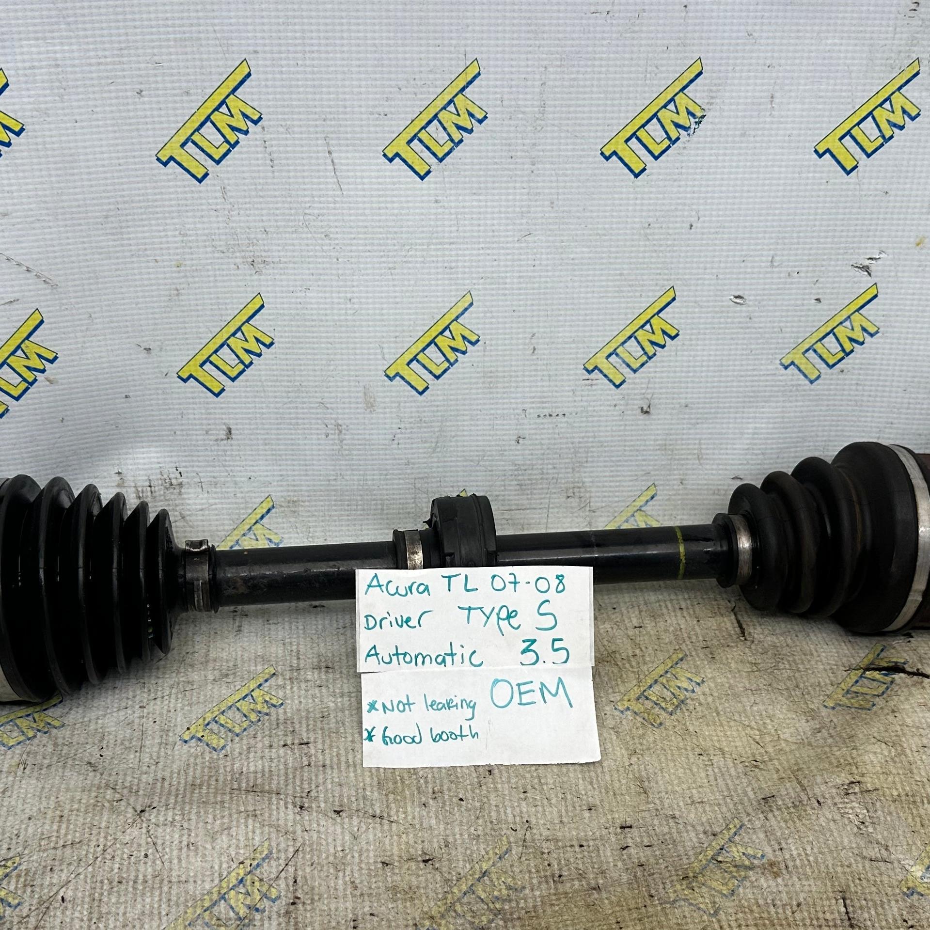 07 08 Acura TL TYPE S automatic Front Axle DRIVER LEFT 3.5 Shaft 2007 2008 OEM