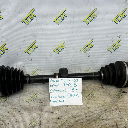 07 08 Acura TL TYPE S automatic Front Axle DRIVER LEFT 3.5 Shaft 2007 2008 OEM