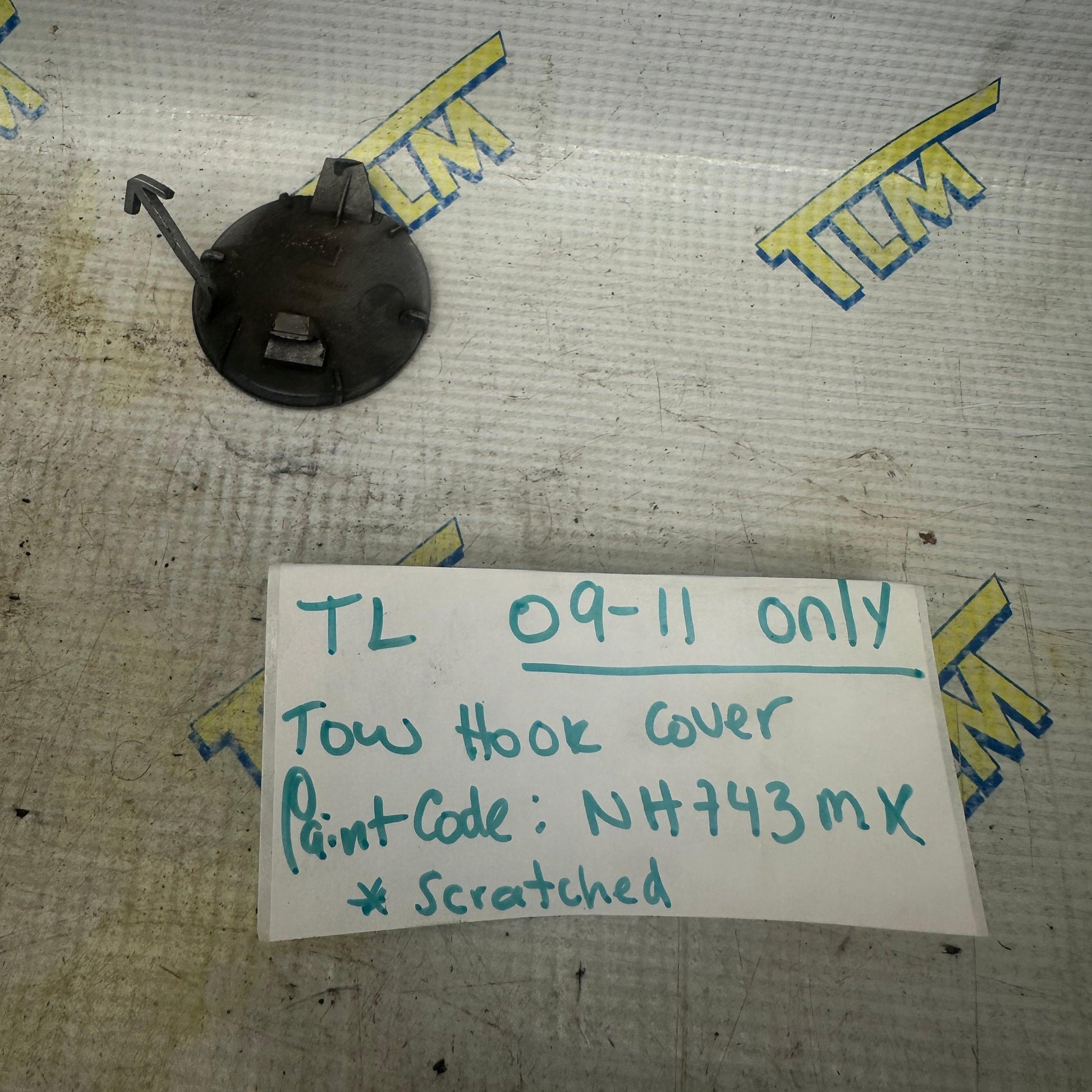 09-11 Acura TL Bumper Tow Hook Cover Cap SILVER NH743MX 2009 2010 2011 10 OEM