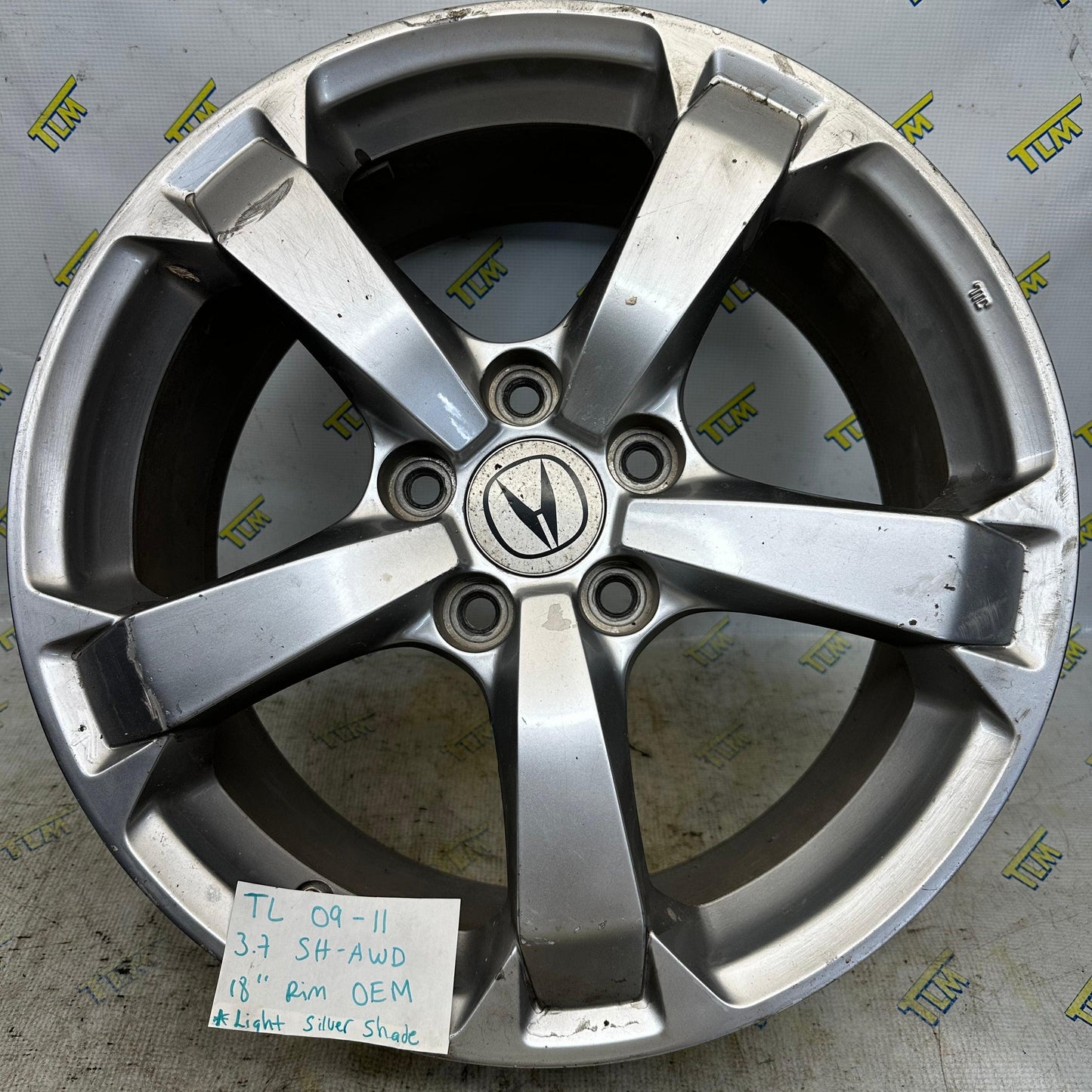 09-11 Acura TL Rim Wheel SHAWD 18” 3.7 engine SH-AWD 2009 2010 2011 OEM
