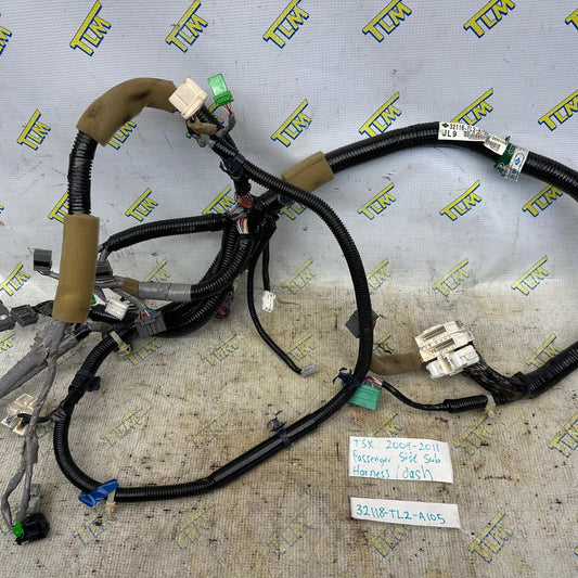09-11 Acura TSX Passenger Sub Dash 32118-TL2-A105 Wire Harness AUTOMATIC 10 OEM