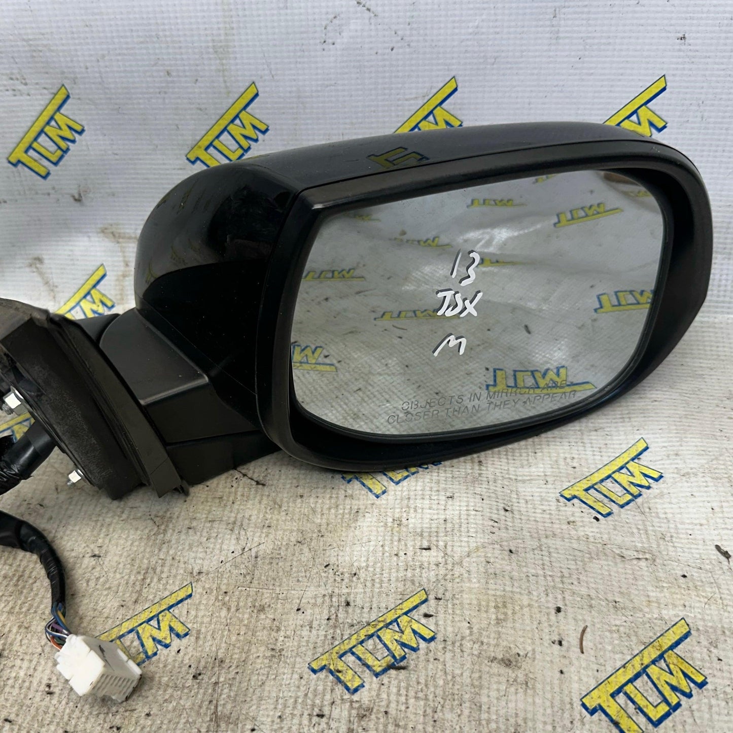 09-13 Acura TSX Side Door Rearview Mirror BLACK passenger RIGHT 10 11 12 13 OEM