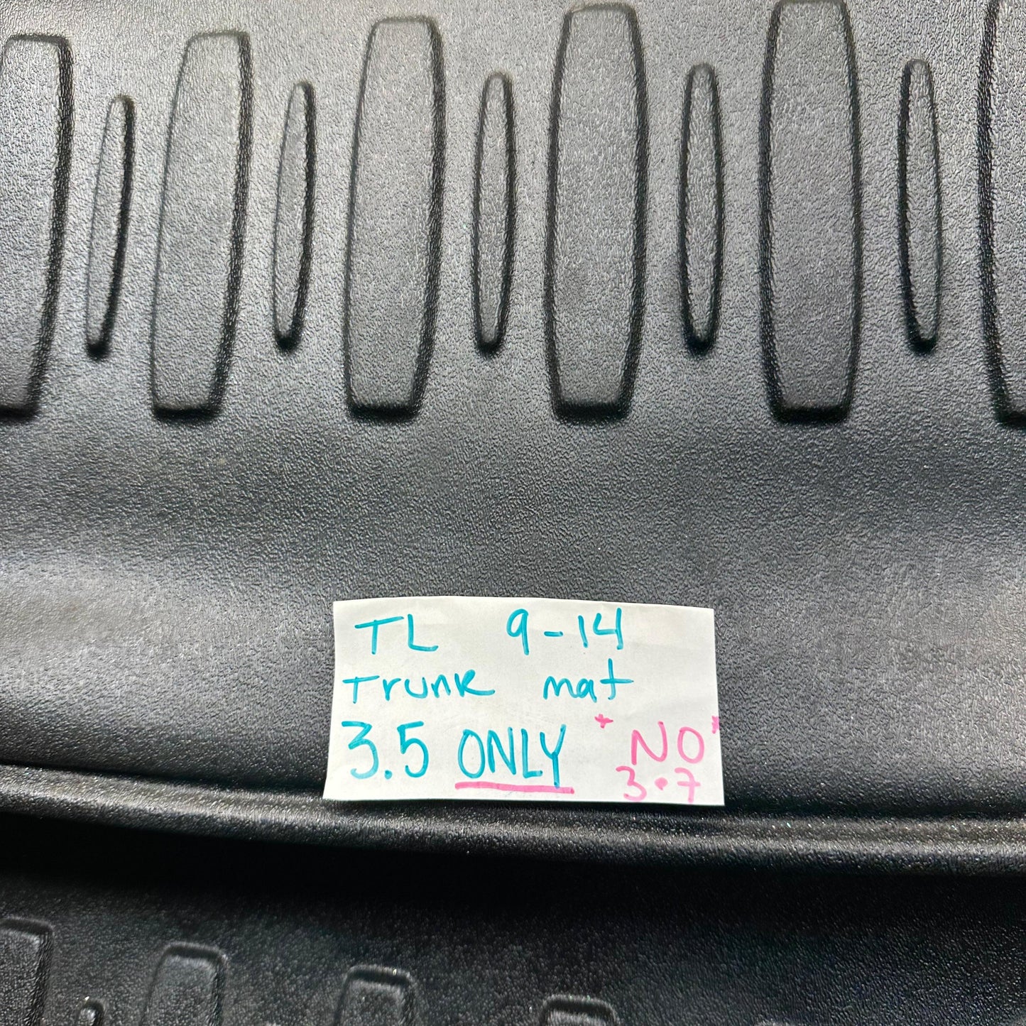 09-14 Acura TL 3.5 *ONLY*Trunk Mat Liner All Weather Rubber 2009 2010 2011 2012 2013 OEM