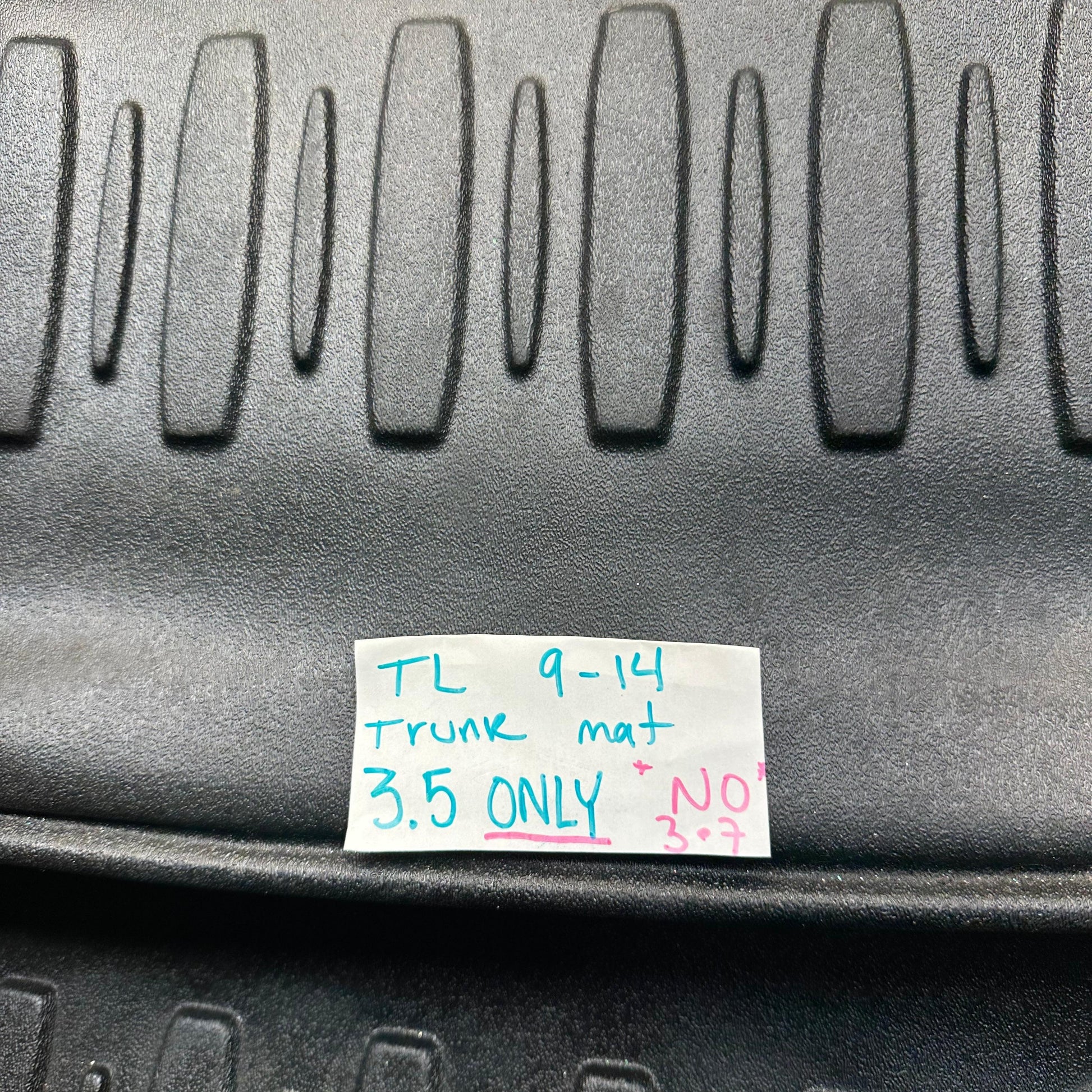 09-14 Acura TL 3.5 *ONLY*Trunk Mat Liner All Weather Rubber 2009 2010 2011 2012 2013 OEM