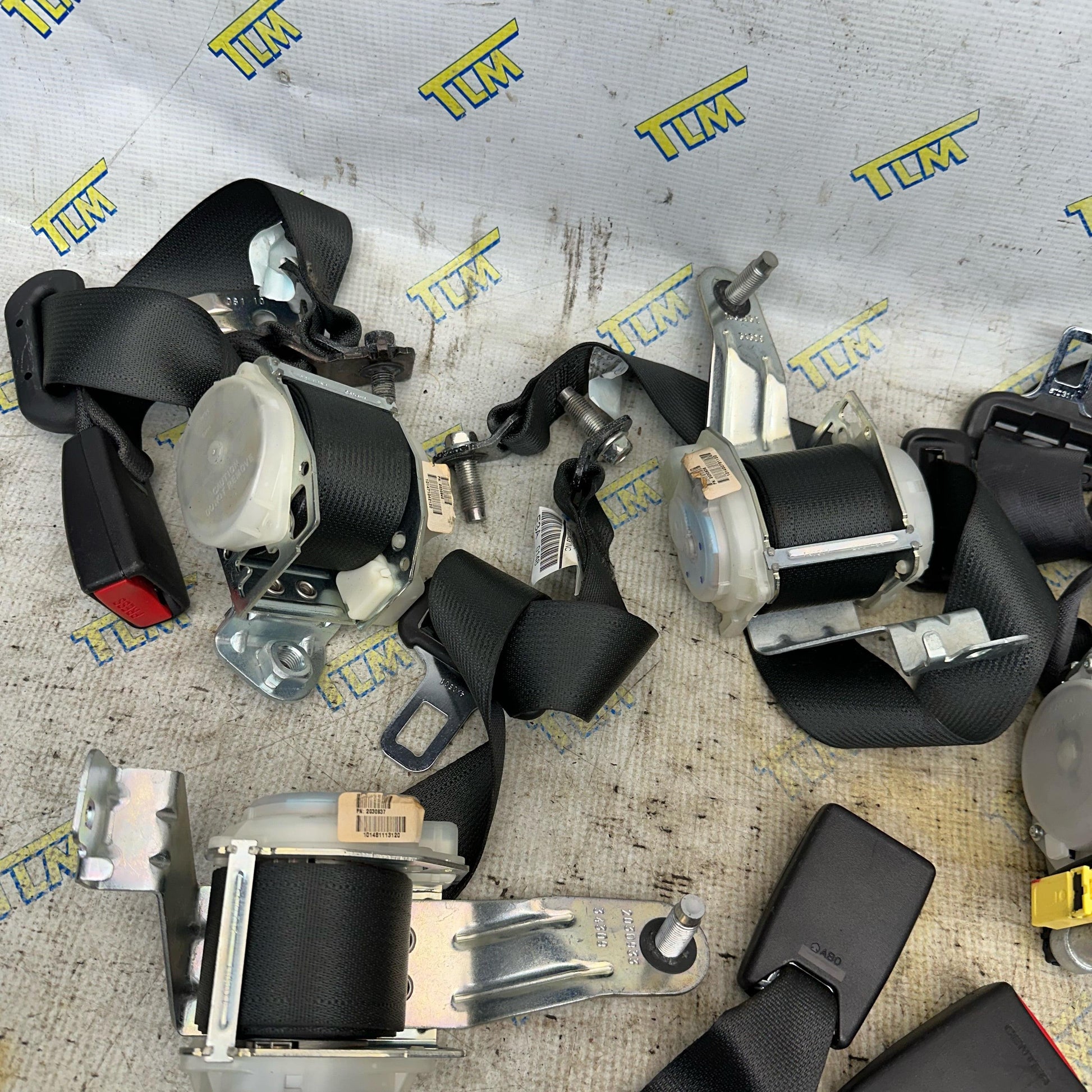 09-14 Acura TL BLACK Seatbelt Full SET FRONT REAR LEFT RIGHT 2010 2011 2012 2013 2014 OEM
