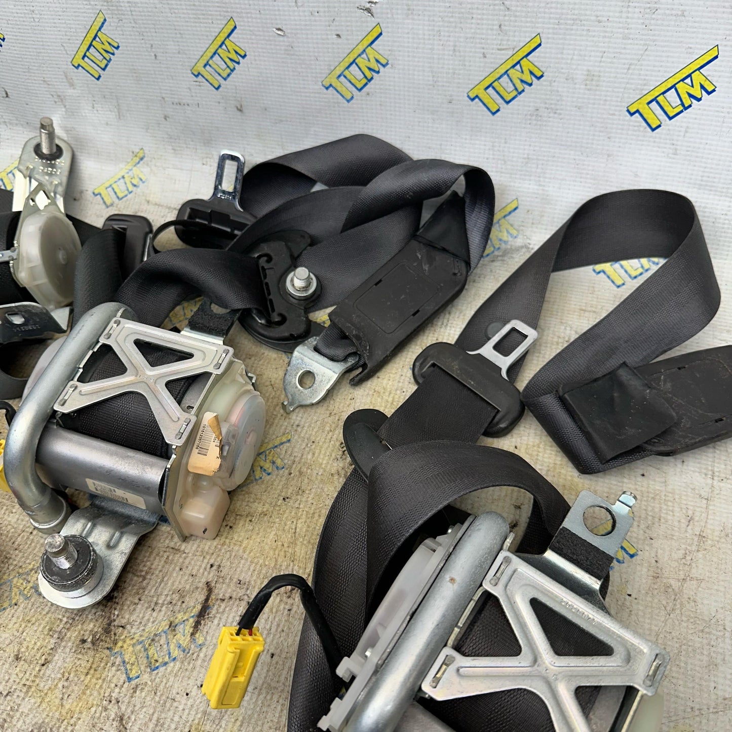 09-14 Acura TL BLACK Seatbelt Full SET FRONT REAR LEFT RIGHT 2010 2011 2012 2013 2014 OEM